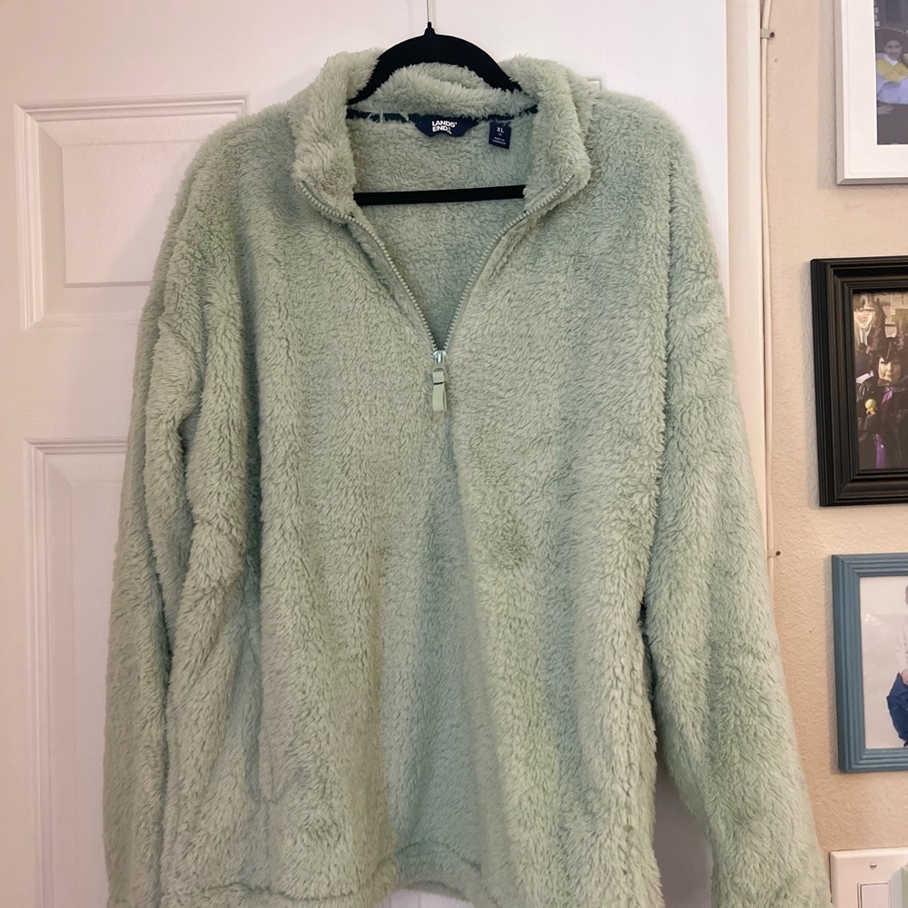 Lands End women’s aquas plush jacket